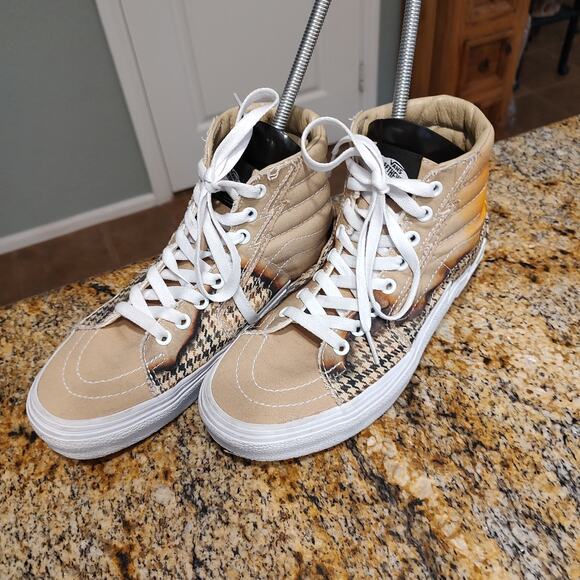 Vans Sk8-Hi Sneakers Tan/Pattern Women's 8 Mens 6.5 #721454 - Picture 1 of 15